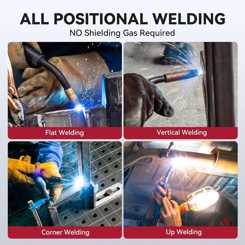 ARCCAPTAIN Flux Core Welding Wire .030, E71T-GS 030" Flux Core Welding Wire Gasless Low Splatter 10Lbs Mig Welding Wire Mild Carbon Steel Compatible With Lincoln Miller Forney Harbor Welder 4.5KG - Image 4